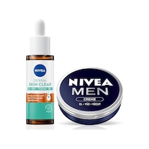 Men Erkek Nemlendirici Creme 30ml Ve Derma Skin Clear Karşıtı Serum 30ml, Cilt Bakım Seti