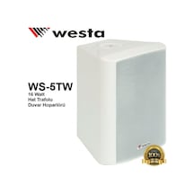 2 Adet Westa Duvar Sütun Hoparlörü Trafolu 125 W Çiftli Ws-5Tw