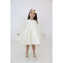 Xo Kids Kız Çocuk Elbise 3-10 Yaş 2920 Ekru