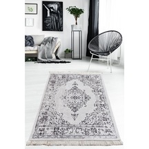 Loris Grey Djt 120X180 Cm Yıkanabilir Kaymaz Taban Halı