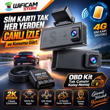 Çift Kameralı Ubox 4g Araç Kamerası Ve Konum Takip