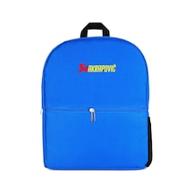 Akrapovic Logo Text Mavi Sırt Çantası