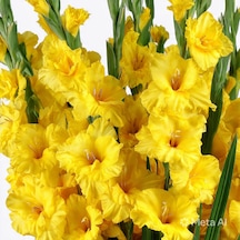 1 Adet Sarı Glayör Swan Gladiolus Çiçeği Soğanı