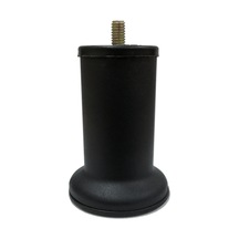 Cateksss 10 Cm Baza Ayağı Koltuk Ayağı Kanepe Ayağı Civatalı M8 İnce Diş Texture Siyah - 12 Li Paket