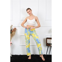 Akbeniz Kadın Pamuklu Alt Pijama 27466 - M Sarı