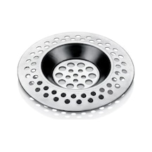 Paslanmaz Çelik Lavabo Süzgeci 7 Cm Mutfak Ve Banyo Gideri İçin Tıkanma Önleyici Metal Süzgeç 12 Izgara