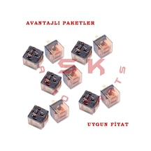 Skauto 12V Mini Şeffaf Röle 5 Uçlu 40 Amper 5'Li
