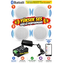 Tavan Hoparlör Bluetooth Özellikli Set 4 Tavan Hoparlör Anfi Kullanmadan Ev-ışyerini Seslendirin