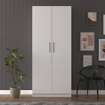 Beyaz Modern Dolaplı Kitaplık Çalışma Masası Beyaz Modern Dolaplı Kitaplık Çalışma Masası