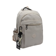 Su Geçirmez Kumaş Unisex Okul Çantası Bej Renk Okul Sırt Çantası 2300