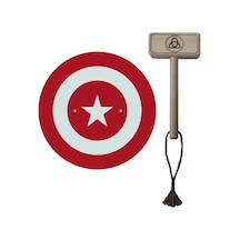 Ahşap Kaptan Türkiye Kalkanı ve Ahşap Tor Thor  Çekici