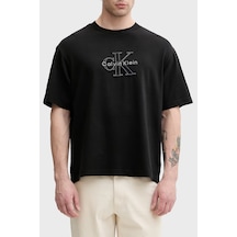 Calvin Klein % 100 Pamuk Relaxed Fit Logolu T Shirt Lv04rg814gub1 Erkek T Shirt Lv04rg814g Ub1 Siyah