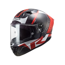 Ls2 Thunder Racıng 1 Kırmızı-Beyaz Full Face Motosiklet Kaski