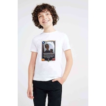 Tshirthane Cazadores De Magos Baskılı Unisex Çocuk Beyaz T-Shirt