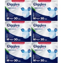 Giggles Hasta Bezi Yetişkin Emici Külot M-orta 180 Adet 6pk 30 Orta