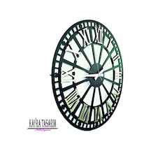 RUSTİK ROMA BÜYÜK BOY DUVAR SAATİ SILVER 70CM Diğer