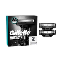 Gillette Mach3 Charcoal Kömür Etkili Yedek Tıraş Bıçağı 2 Adet - 2 Adet Tarı