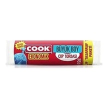 Cook Eko Büyük Mavi Çöp Poşeti 65 80 Cm 20 Li