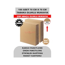 100 Adet 70cm X 70cm Baskısız Tabaka Oluklu Mukavva, Çocuk Etkinlik Kartonu, Maket Kartonu, Kargo Kartonu
