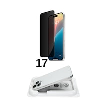 Kolay Kurulum For Apple İphone İphone 17 İle Uyumlu Extra Hd Premium Safir Cam Ekran Koruyucu Hayalet, İphone 17