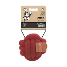 Coto Red Ball Örgü Top Köpek Oyuncağı 9,5 Cm