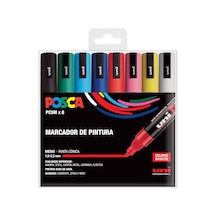 Posca Unı Pc 5m Basic Set - 8'li Marker Paketi