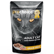 Prochoice Tahılsız Tavuk ve Ciğerli Yetişkin Kedi Maması 85 G