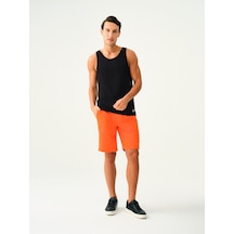Regular Fit Erkek Şort Turuncu