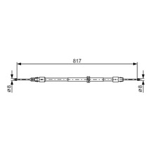 Bosch 1987482024 Arka El Fren Teli A1644200385 A1644202385