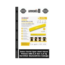 Delux Serisi Spor Aleti Vücut Fitness Kbg-2,5 Sarı 2,5 Kg Kol-bilek Güçlendirme Çubuğu