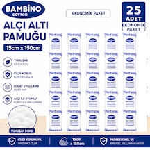 Bambino Alçı Altı Pamuğu 15 Cm 150 Cm 25 Adet