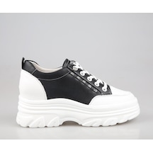 Guja 25y361 Dolgu Topuk Siyah Kadın Sneakers Siyah