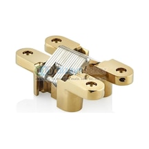 118 X 25 Mm Altın Sarı Gizli Akordiyon Kapı Menteşesi