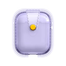 Air-Pods Uyumlu Zore Airbag 33 Darbelere Karşı Dayanıklı Magnetik Kılıf-mor