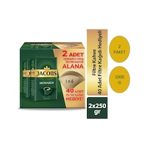 Jacobs Monarch Filtre Kahve 2 x 250 G + Filtre Kağıdı 2'li