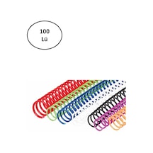 4:1 14 Mm Helezon Spiral 100 Lü Şeffaf Tel Diğer