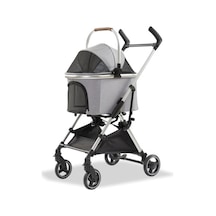 Eurodog - 122 - Katlanabilir Köpek Arabası Gri - Shophnrl - 60x44x100 Cm