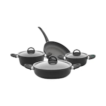 Leggno Neo2121Set04 7 Parça Granit Set 18 CM & 22 CM Derin Tence