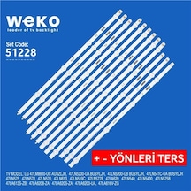 Wkset-6228 35729x3 35751x3 35752x3 35753x3 Led 47la620s + Ve - Yönleri Ters 12 Adet Led Bar Tvnizi Açıp İçindeki Led Barla Birebir Aynısı Olduğunu Görmeden Almayınız. Sonrasında İade Almamaktayız. Çok Renkli