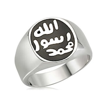 Gümüş Mührü Şerif Erkek Yüzük Çok Renkli Çok Renkli