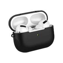 Noktaks - Airpods Pro Uyumlu - Kılıf Darbelere Karşı Dayanıklı Shockproof Silikon Kılıf - Siyah - T11171 Siyah