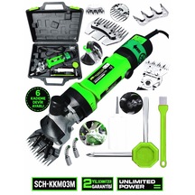Schmıtzer Sch-kkm03y Pro Seri Metal Şanzuman Profesyonel Koyun Keçi Kırpma-kırkma Makinası 6 Kademe Devir Ayarlı