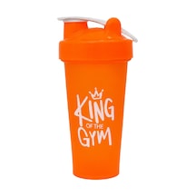 King Of The Gym Shaker 650 Ml Ölçekli Ve Sızdırmaz Kapaklı Protein Shaker Turuncu