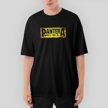 Pantera Cowboys From Hell Text Oversize Siyah Tişört Siyah
