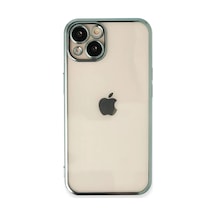 Newface Apple iPhone Uyumlu 14 Kılıf Razer Lensli Silikon - Yeşil