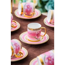 Acar Tulip 6 Kişilik Kahve Fincanı Takımı - 90 Ml renkli