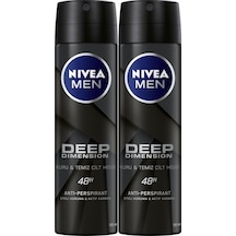 Nivea Men Deep Dimension Erkek Sprey Deodorant 2 x 150 ML