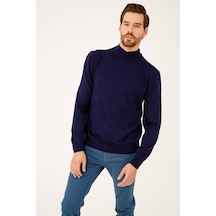 İgs Erkek Lacivert Standart Yarım Balıkçı Triko Lacivert