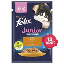 Purina Felix Tavuk Etli Pouch Yavru Kedi Maması 12 x 85 G