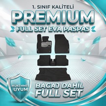 Peugeot 208 2019 2025 Uyumlu Metal Topuklu 1. Sınıf Eva Araç Paspası Full Set
